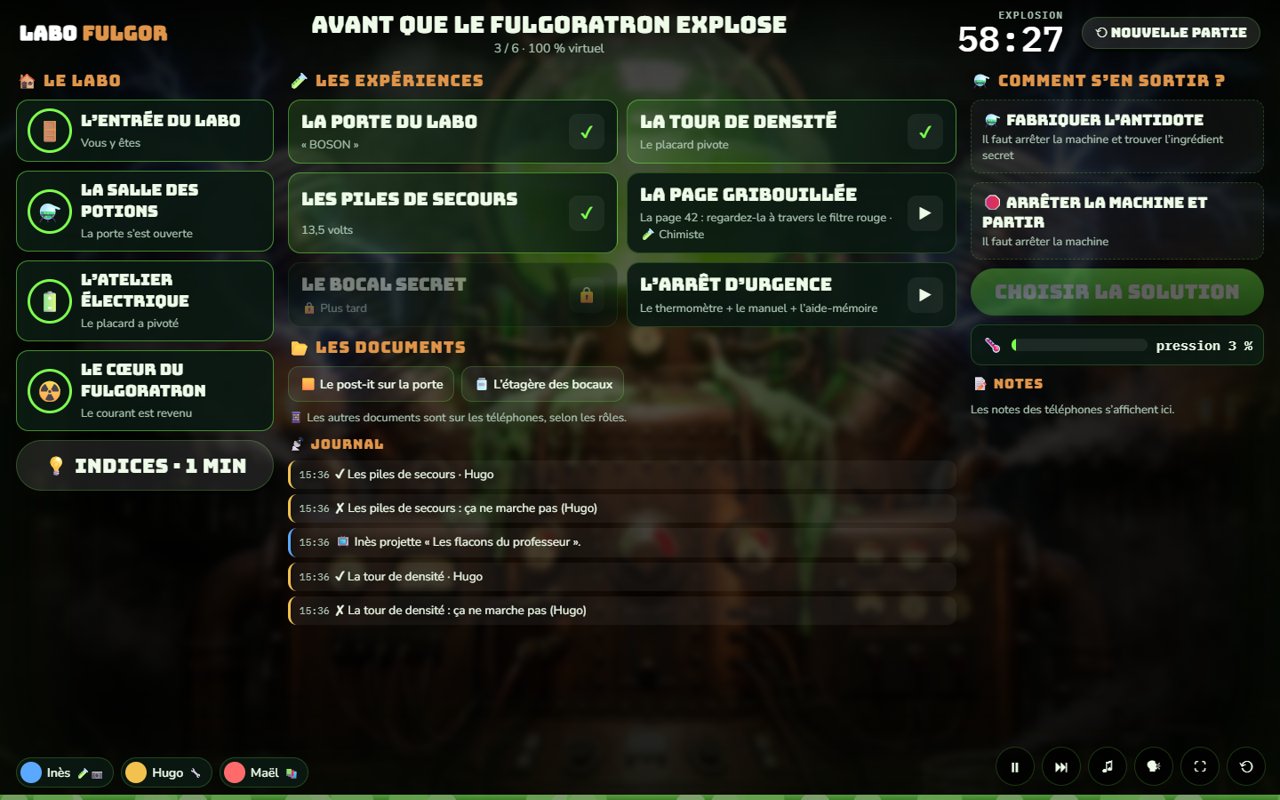 Le Laboratoire Fulgor sur la télé